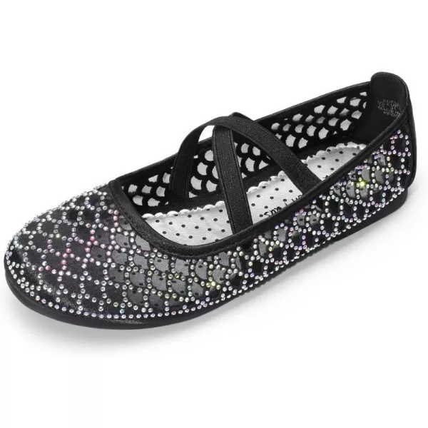 imageDREAM PAIRS Girls Ballerina Dress Shoes Mary Jane FlatsBlackhollow
