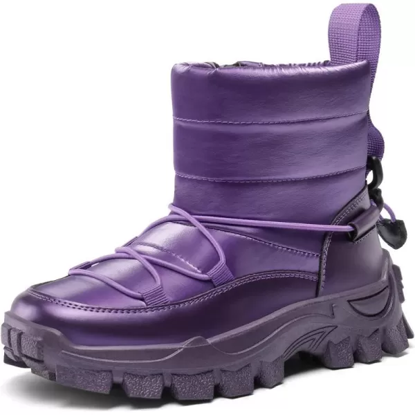 imageDREAM PAIRS Girls Boys Snow Boots Slip Resistant Outdoor Warm Ankle Winter Shoes ToddlerLittle KidPurple