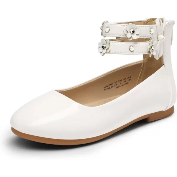 imageDREAM PAIRS Girls Dress Shoes Ankle Strap Flower Girl Ballet FlatsDREAM PAIRS Girls Dress Shoes Ankle Strap Flower Girl Ballet Flats