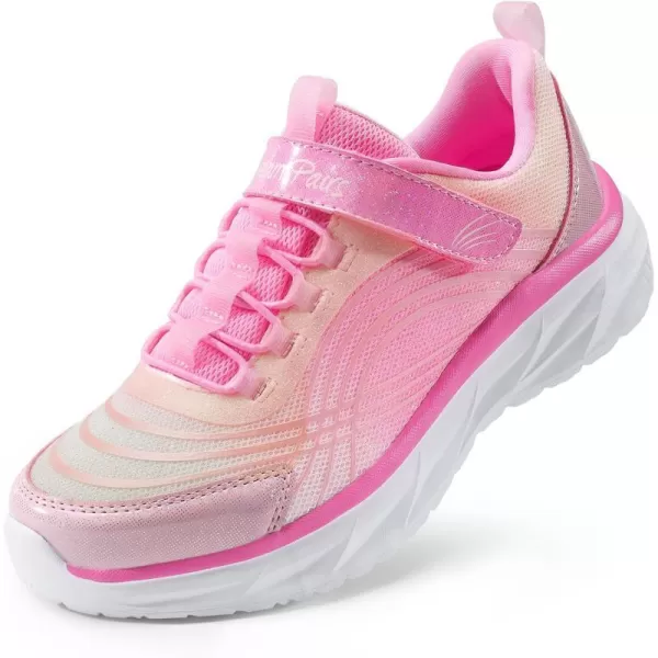 imageDREAM PAIRS Girls Kids Running Shoes Athletic Tennis Shoes Thick Sole Sneakers for LittleBig KidsPink