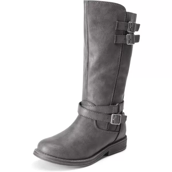 imageDREAM PAIRS Girls Knee High Fashion Riding BootsGrey03