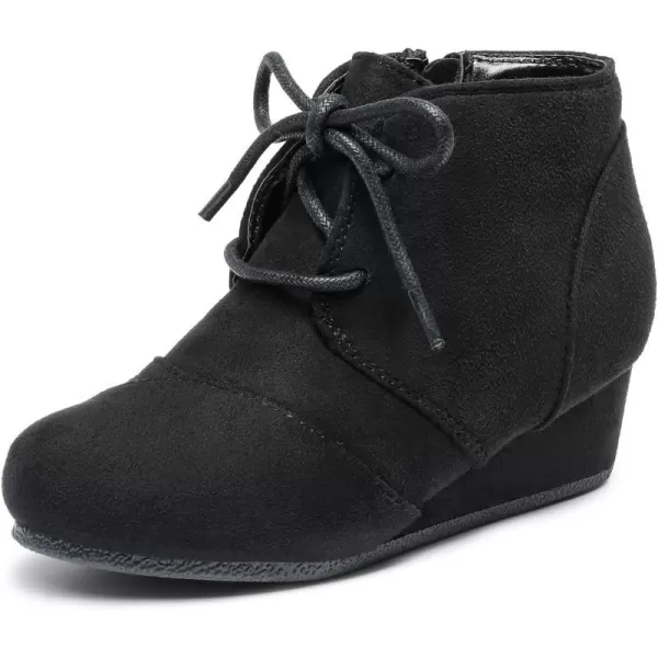 imageDREAM PAIRS Girls Low Wedge Heel Booties Side Zipper Ankle Boots ToddlerLittle KidBig KidDREAM PAIRS Girls Low Wedge Heel Booties Side Zipper Ankle Boots ToddlerLittle KidBig Kid