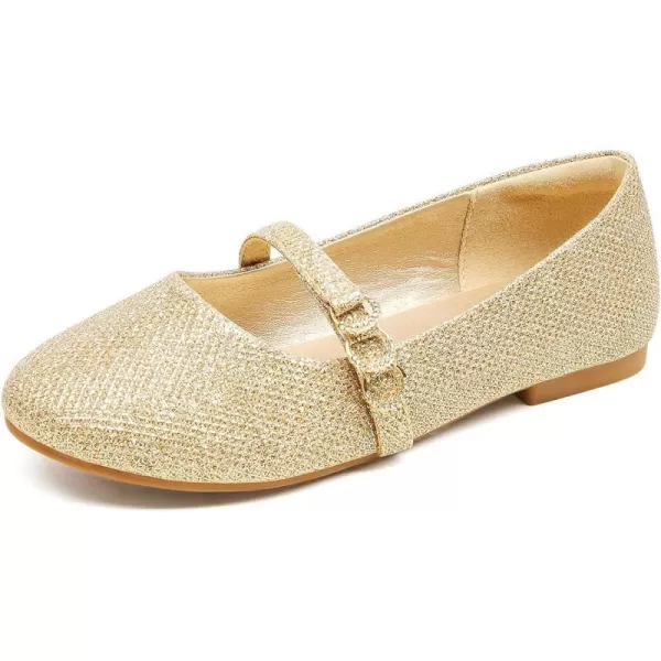 imageDREAM PAIRS Girls Mary Jane Ballet Flat Dress ShoesToddlerLittle KidGold