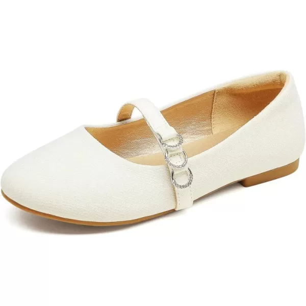 imageDREAM PAIRS Girls Mary Jane Ballet Flat Dress ShoesToddlerLittle KidWhite