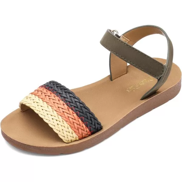 imageDREAM PAIRS Girls Sandals Braided Strap Open Toe Flat Sandals Summer Dress Shoes ToddlerLittle KidDREAM PAIRS Girls Sandals Braided Strap Open Toe Flat Sandals Summer Dress Shoes ToddlerLittle Kid