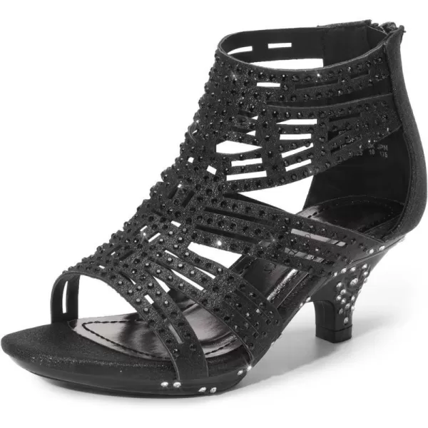 imageDREAM PAIRS Girls Sandals Low Heel Dress Pump SandalsBlack1