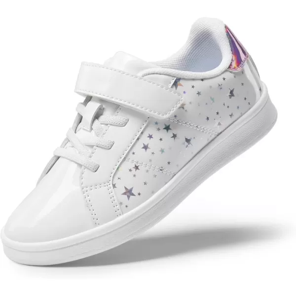 imageDREAM PAIRS Girls Sneakers Toddler Little Kids Tennis School Walking ShoesWhite