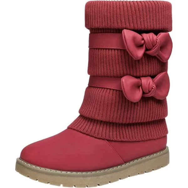 imageDREAM PAIRS Girls Winter Snow Boots Faux Fur Lined Mid Calf ShoesKlovered