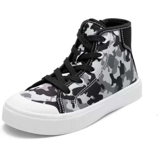 imageDREAM PAIRS Kids Little Boys Girls Hi Sneakers Canvas High Top Shoes Casual Walking ShoesBlack Camo