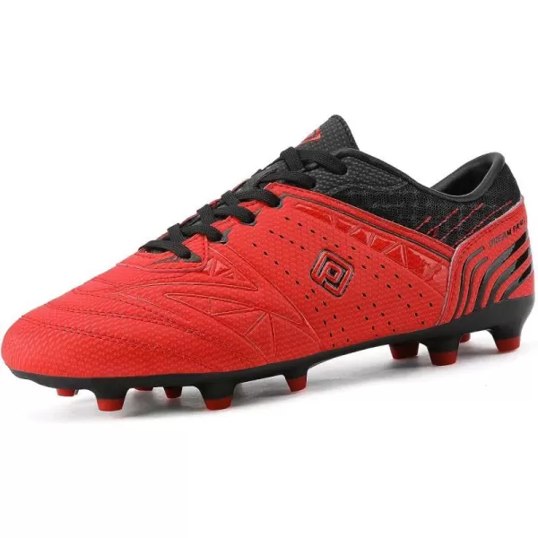 imageDREAM PAIRS Mens Cleats Football Soccer ShoesRedBlack