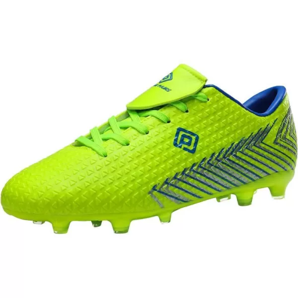 imageDREAM PAIRS Mens Firm Ground Soccer Cleats ShoesNeonGreenRoyal