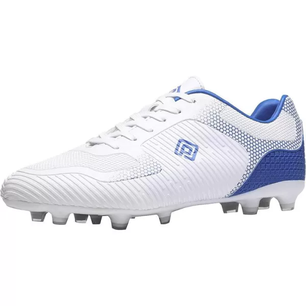 imageDREAM PAIRS Mens Firm Ground Soccer Cleats Soccer ShoesWhiteRoyal