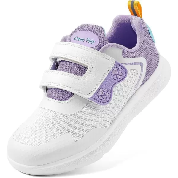 imageDREAM PAIRS Toddler Shoes Boys Girls Kids Tennis Athletic Running Walking Cute SneakersWhitePurple