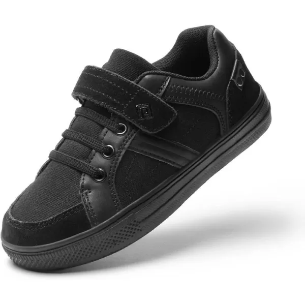 imageDREAM PAIRS ToddlerLittle KidBig Kid School Loafers Sneakers ShoesAll Black