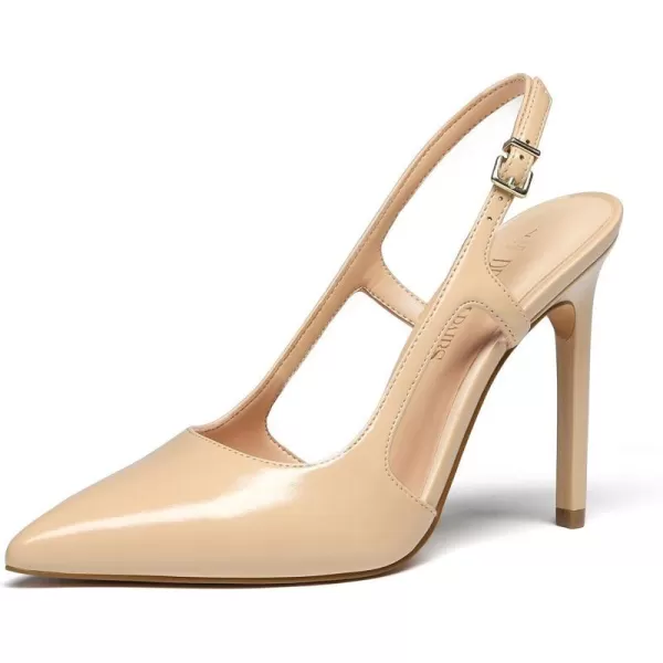 imageDREAM PAIRS Womens Close Pointed Toe High Stiletto Heels Pump Slingback Party Prom Dress Shoes for WomenNudepu
