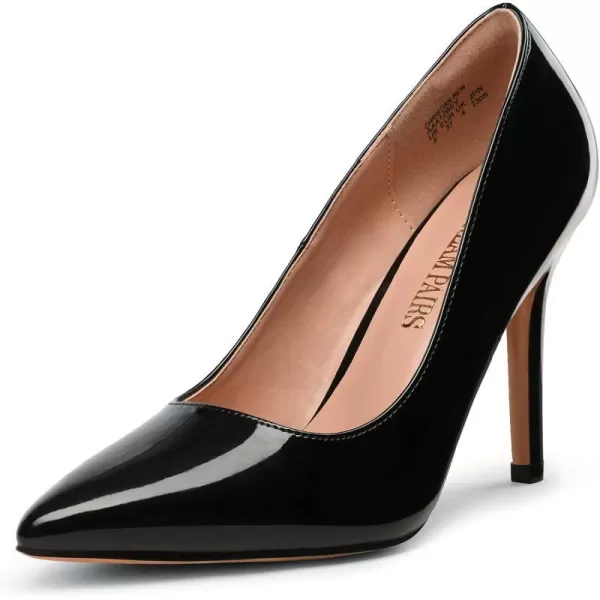 imageDREAM PAIRS Womens Closed Toe High Heels Dress Pointed Toe Wedding Pump ShoesBlack Pat