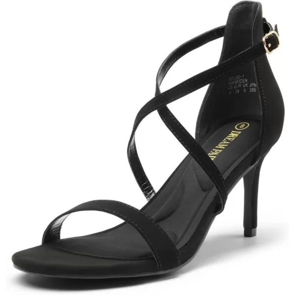 imageDREAM PAIRS Womens DOLCE Fashion Stilettos Open Toe Pump Heel SandalsBlacknubuck1