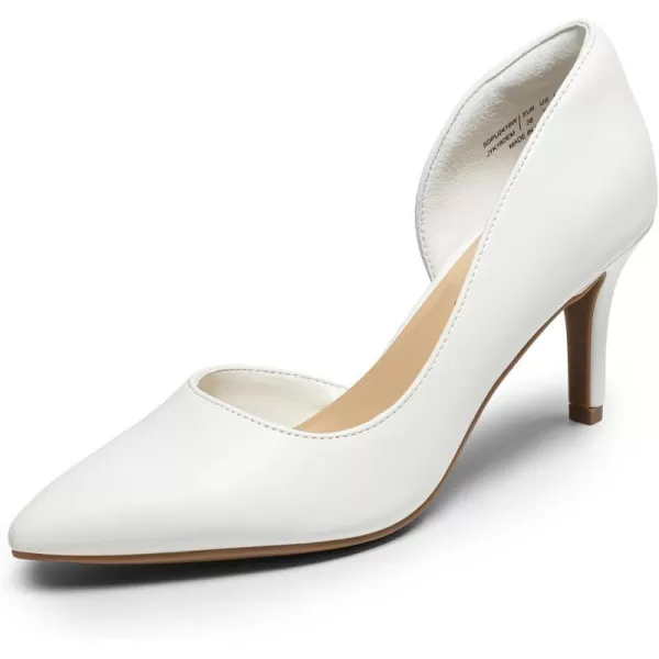 imageDREAM PAIRS Womens Dress High Heels Pumps Closed Pointed Toe Stiletto DOrsay Shoes for Wedding PartyWhitepu