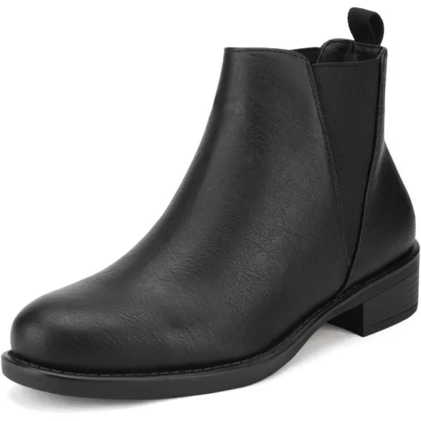 imageDREAM PAIRS Womens Fashion Winter Ankle BootsBlackPu