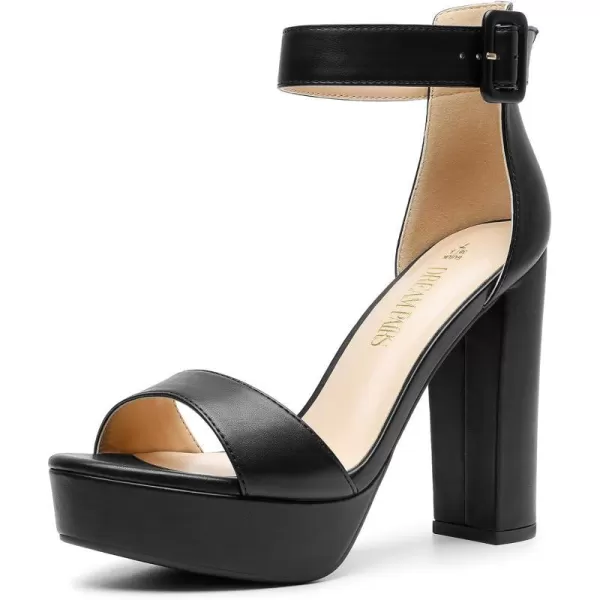 imageDREAM PAIRS Womens HiLo High Heel Platform Pump SandalsBlackpu