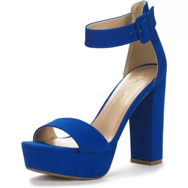 imageDREAM PAIRS Womens HiLo High Heel Platform Pump SandalsRoyal Blue