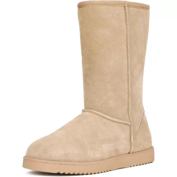 imageDREAM PAIRS Womens Hightop Winter Snow Boots Slip on Warm Comfortable Outdoor Booties Shoes for WomenSand