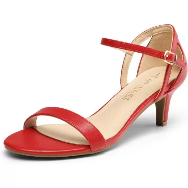 imageDREAM PAIRS Womens Lexii Fashion Stilettos Open Toe Pump Heel SandalsRedpu