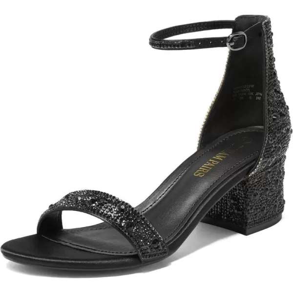 Black/Rhinestone