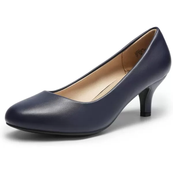imageDREAM PAIRS Womens Luvly Bridal Wedding Party Low Heel Pump ShoesNavypu