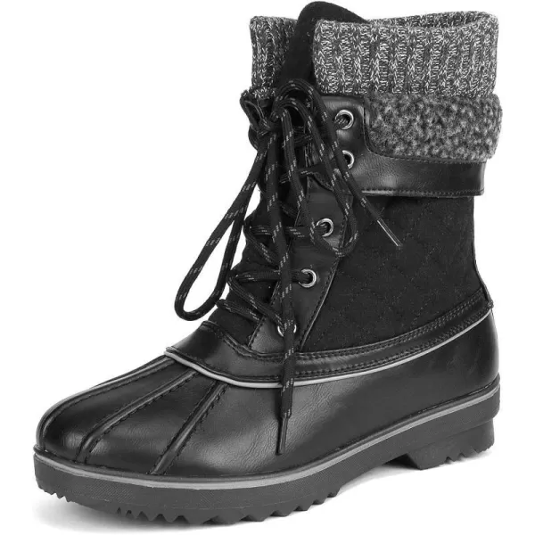 imageDREAM PAIRS Womens Mid Calf WaterProof Winter Snow BootsBlack