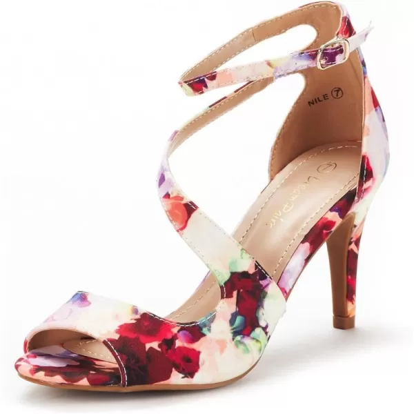 imageDREAM PAIRS Womens NILE Fashion Stilettos Open Toe Pump Heel SandalsFloral