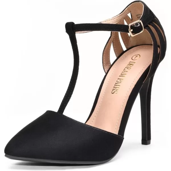 imageDREAM PAIRS Womens OppointedMary Pump ShoeBlack Suede