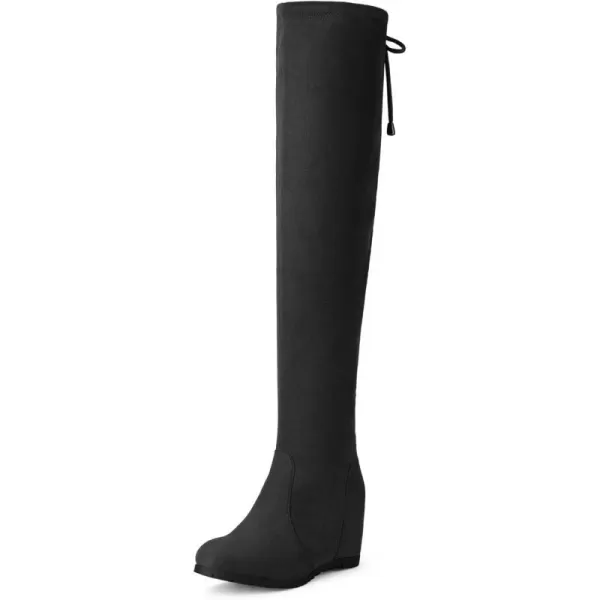 imageDREAM PAIRS Womens Over The Knee Thigh High Wedge Heel BootsBlackleggy