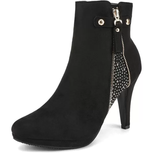 imageDREAM PAIRS Womens Platform High Heel Ankle BootiesBlack1