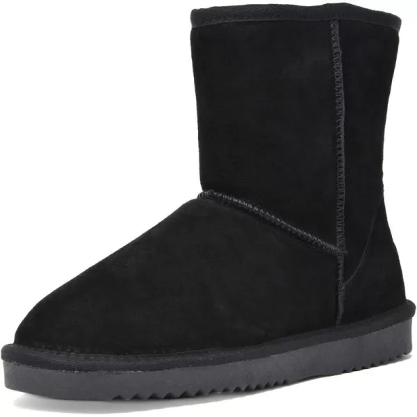 imageDREAM PAIRS Womens ShortyNew Mid Calf Winter Snow BootsBlacknew