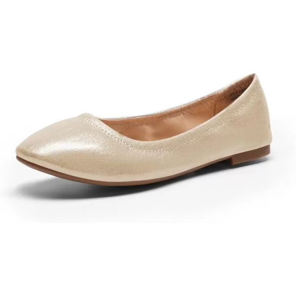 imageDREAM PAIRS Womens SoleHappy Ballerina Walking Flats ShoesGold