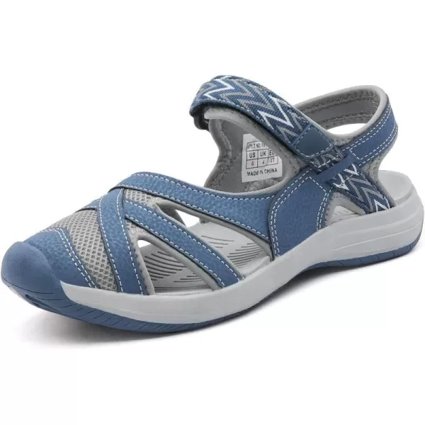 imageDREAM PAIRS Womens Sport Athletic Sandals Outdoor Hiking SandalsDarkBlue