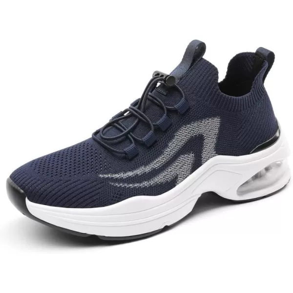 imageDREAM PAIRS Womens Walking Sneakers Slipon Air Cushion Slip Resistant Tennis Shoes  Breathable Upper  Removable Insole  Casual Gym Workout Nurse Restaurant Work ShoeNavy