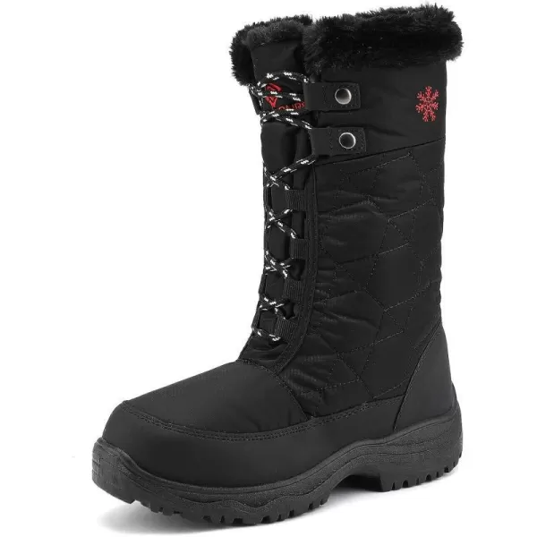 imageDREAM PAIRS Womens Warm Faux Fur Lined MidCalf Winter Snow BootsGooseBlack