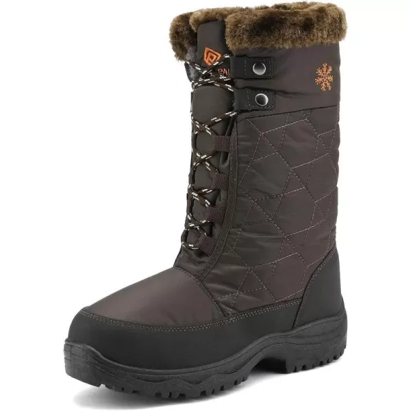 imageDREAM PAIRS Womens Warm Faux Fur Lined MidCalf Winter Snow BootsGooseBrown