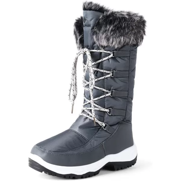 imageDREAM PAIRS Womens Warm Faux Fur Lined MidCalf Winter Snow BootsMaineGrey