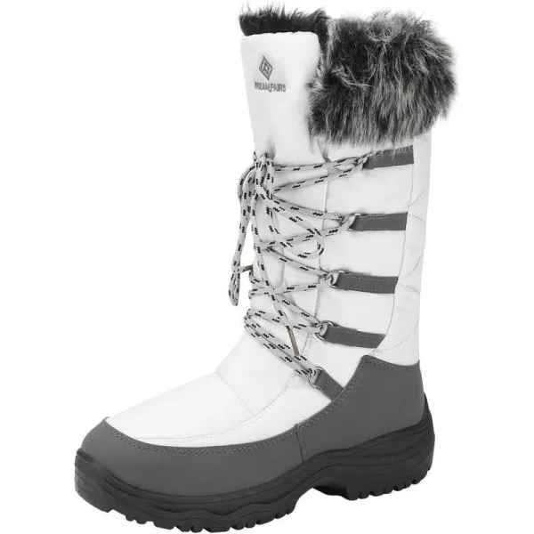 imageDREAM PAIRS Womens Warm Faux Fur Lined MidCalf Winter Snow BootsMaineGrey Taupe