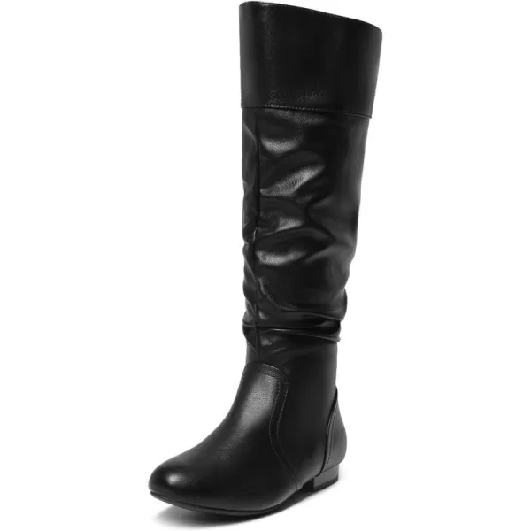 Wide/Calf/Black/Pu