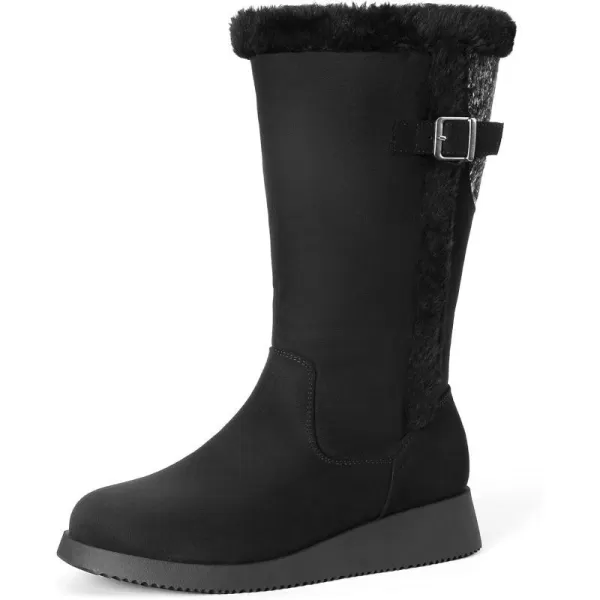 imageDREAM PAIRS Womens Winter Snow Boots MidCalf Fashion Furry Warm Tall BootBlack