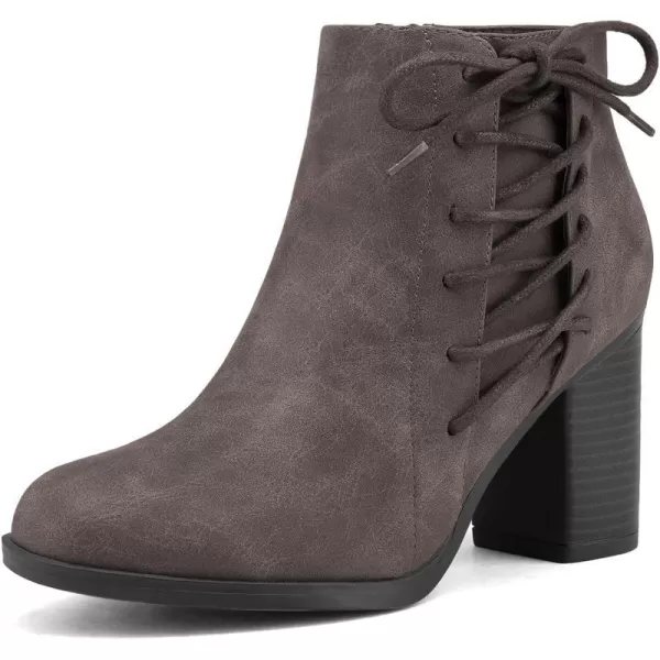 imageTOETOS Womens Chicago Chunky Heel Ankle BootiesTaupe1