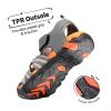 imageDREAM PAIRS Boys Girls Outdoor Summer Sport Athletic Sandals for LittleBig KidDarkGreyOrange