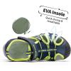 imageDREAM PAIRS Boys Girls Outdoor Summer Sport Athletic Sandals for LittleBig KidNavyNeon Green