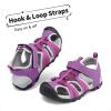 imageDREAM PAIRS Boys Girls Outdoor Summer Sport Athletic Sandals for LittleBig KidPurpleFuchsiaLightGrey
