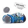 imageDREAM PAIRS Boys Girls Outdoor Summer Sport Athletic Sandals for LittleBig KidRoyalNeonGreenLightGrey
