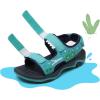 imageDREAM PAIRS Boys Girls Sandals Summer Outdoor Athletic Kids Sport Water Shoes for ToddlerLittle KidBlueCrocodile